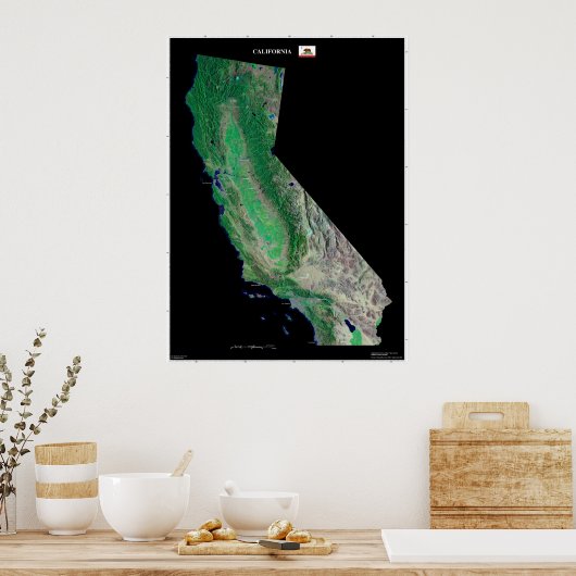 Poster Californie (Cuisine)