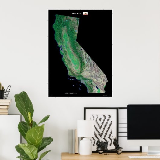 Poster Californie (Bureau à domicile)