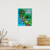 Poster Californie (Cuisine)