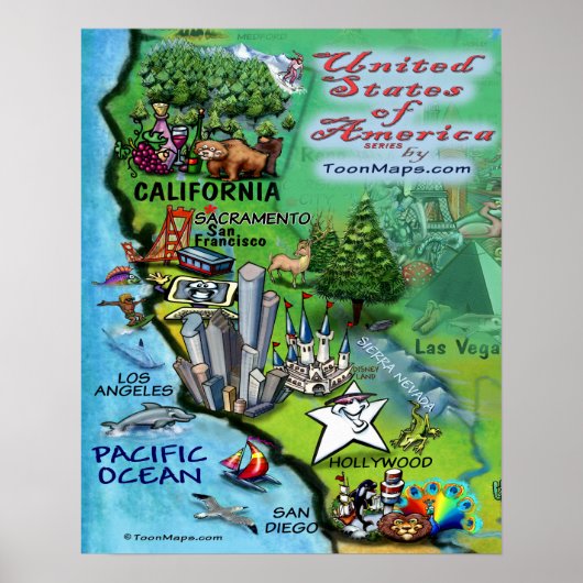 Poster Californie (Devant)