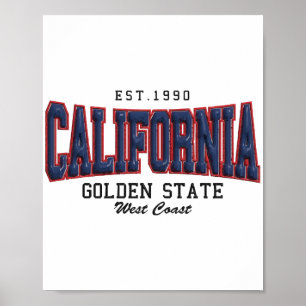 Poster Californie 3D