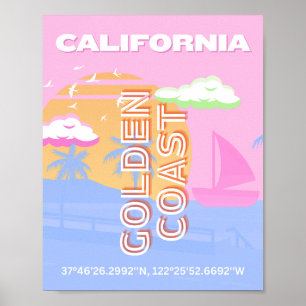Poster Californie, Art de voyage, Prépa