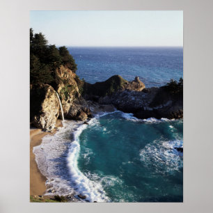 Poster Californie, côte de Big Sur, côte centrale 2