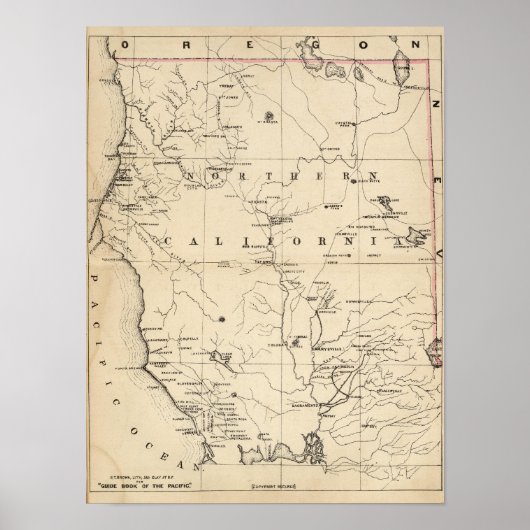 Poster Californie du Nord (Devant)