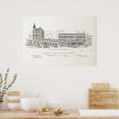 Poster Californie du nord Davis et Front (Cuisine)