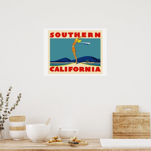 Poster Californie du Sud (Cuisine)