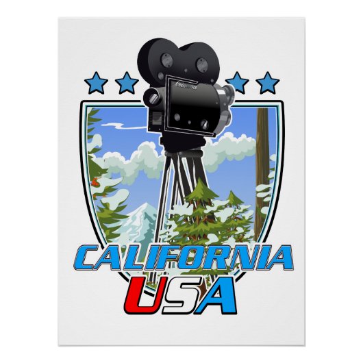 Poster Californie États-Unis (Devant)
