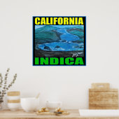 POSTER CALIFORNIE INDIQUE (Cuisine)