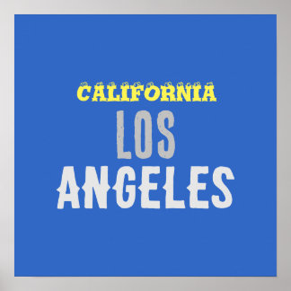 Poster Californie Los Angeles City USA Retro Vintage