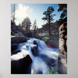 Poster Californie, Montagnes de la Sierra Nevada, Une cas