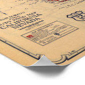 Poster Californie, Nevada (Coin)