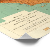 Poster Californie, Nevada, intensité (Coin)