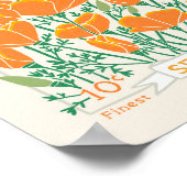 Poster Californië Poppy (Hoek)