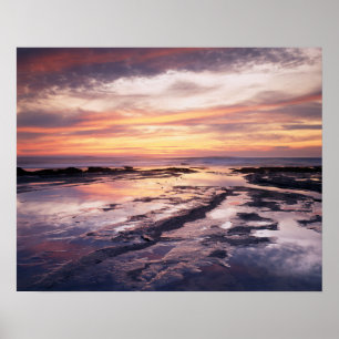 Poster Californie, San Diego, Sunset Cliffs, Sunset 1