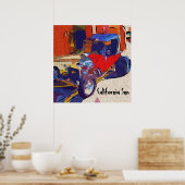 Poster Californie Sun (Cuisine)