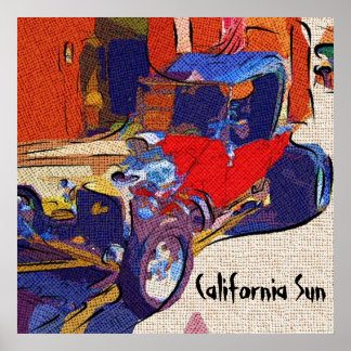 Poster Californie Sun