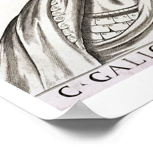 Poster Caligula Caesar (12-41 ap. J.-C.), 1596 (gravure) (Coin)