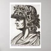 Poster Caligula Caesar (12-41 ap. J.-C.), 1596 (gravure) (Devant)