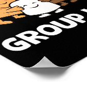 Poster Câlins de groupe drôles de camping Smores Mignons  (Coin)