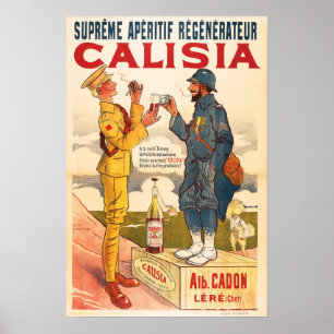 Poster CALISIE Apéritif Français Régénateur Liqueur Boiss