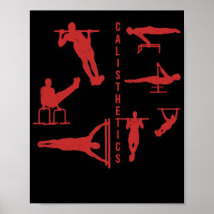 Poster Calisthénique Exercice de conditionnement physique