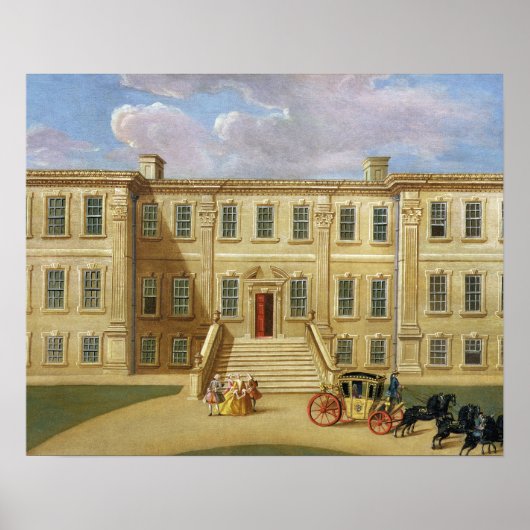 Poster Calke Hall, Derbyshire, Siège de Sir Henry Harp (Devant)