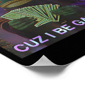 Poster Call Me Magic Cuz I Be Gathering, Funny Wizard Fro (Coin)