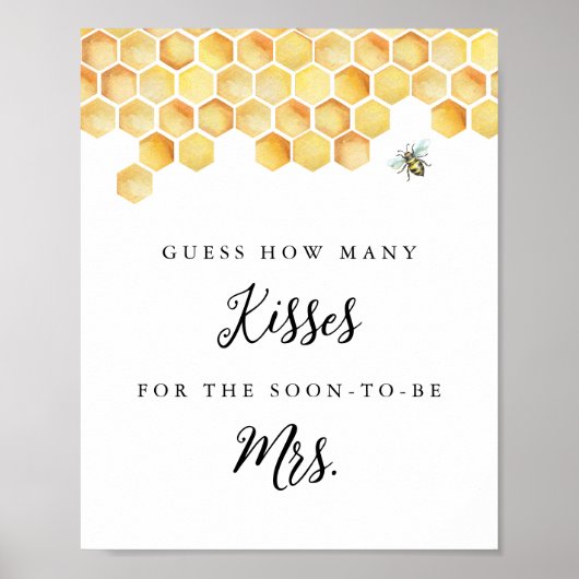 Poster CALLA Bee Devine Combien De Baisers Fête des marié (Devant)