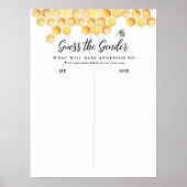 Poster CALLA Bee devine le Baby shower de genre (Devant)