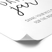 Poster Calla - des idées nocturnes. Jeu de la mariée du p (Coin)