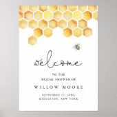 Poster CALLA Honey Bee Fête des mariées Bienvenue (Devant)