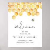 Poster CALLA Honey Bee Mariage Bienvenue (Devant)