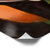 Poster Calla Lilies Art Géométrique Abstrait Dans Les Ton (Coin)