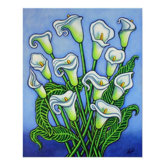 Poster Calla Lily Dreaming Imprimer par Lisa Lorenz (Devant)