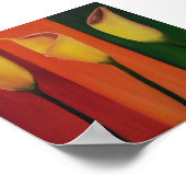 Poster Callas à l'huile (Coin)