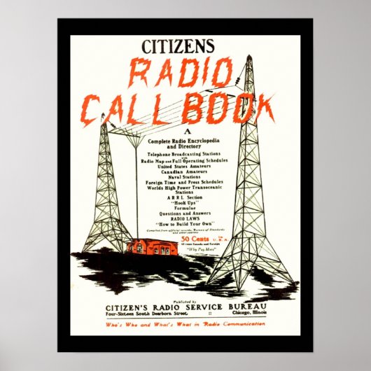 Poster Callbook de la radio citoyenne (Devant)