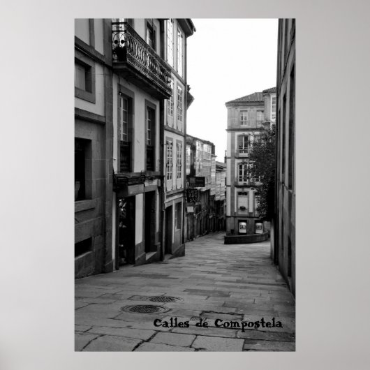 Poster Calles de Compostelle (Devant)