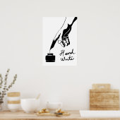 Poster Calligraphie (Cuisine)