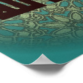 Poster Calligraphie arabe avec conception islamique Allah (Coin)