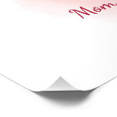 Poster Calligraphie arabe de la fête des mères avec Rose  (Coin)