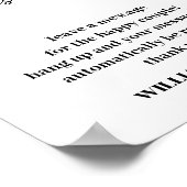 Poster Calligraphie Audio Livre d'or| Téléphone Livre d'o (Coin)