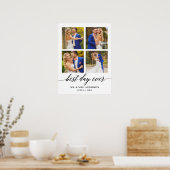 Poster Calligraphie Best Day Ever 4 Mariage photo (Cuisine)
