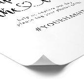 Poster Calligraphie Capture du hashtag Amour (Coin)