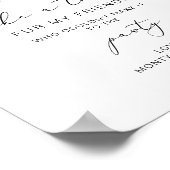 Poster Calligraphie citron Chien traiter Signal Mariage (Coin)