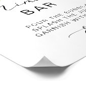 Poster Calligraphie citron Fête des mariées barre Mimosa (Coin)