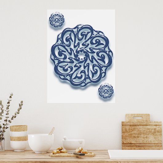 Poster Calligraphie de Mohammed (pbuh)... (Cuisine)