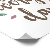 Poster Calligraphie de plume, profitez de chaque jour  (Coin)