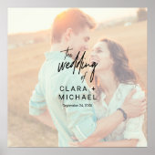 Poster Calligraphie de Whimsical Photo Mariage Signature (Devant)