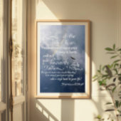 Poster Calligraphie des Écritures Matthieu 6 26 34 Verset