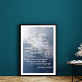 Poster Calligraphie des Écritures Matthieu 6 26 34 Verset